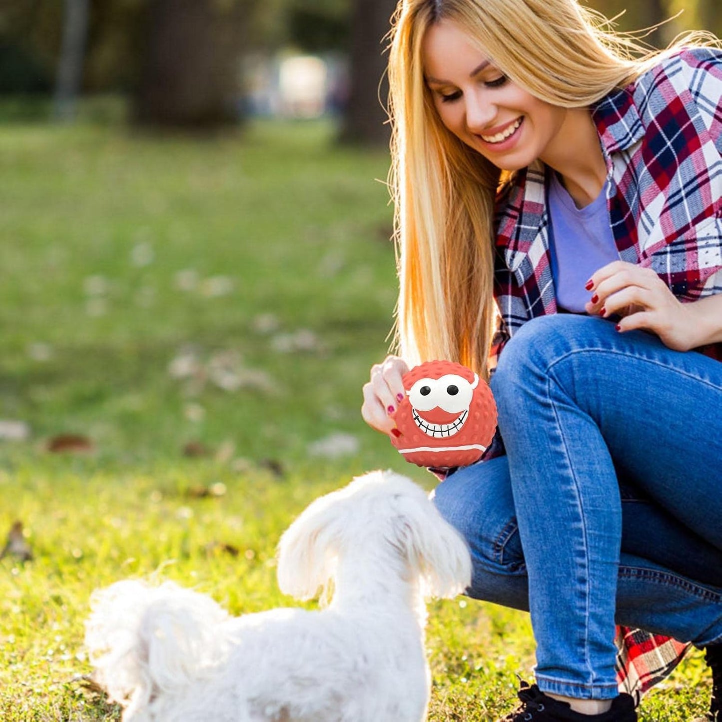 Balle pour Chien - DogBallLatex™ - Baseball Rouge - Mon Univers Animalier