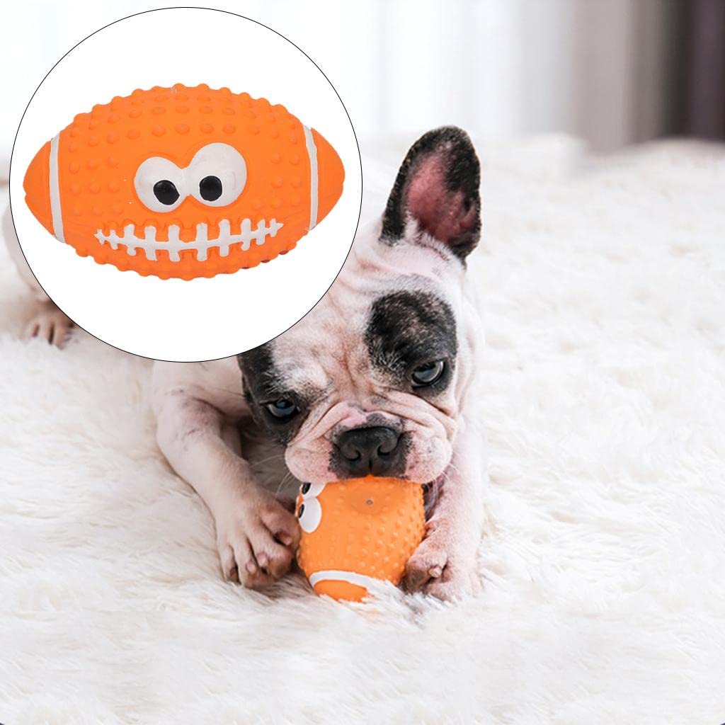 Balle pour Chien - DogBallLatex™ - Rugby Orange - Mon Univers Animalier