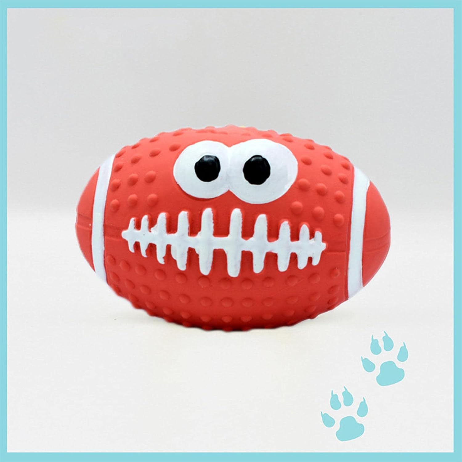 Balle pour Chien - DogBallLatex™ - Rugby Rouge - Mon Univers Animalier