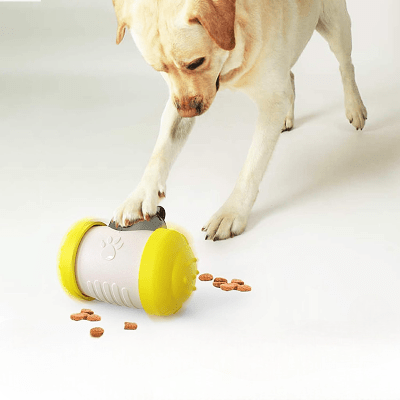 Distributeur de Croquettes pour Chien - BrainChase™ - Jaune - Mon Univers Animalier