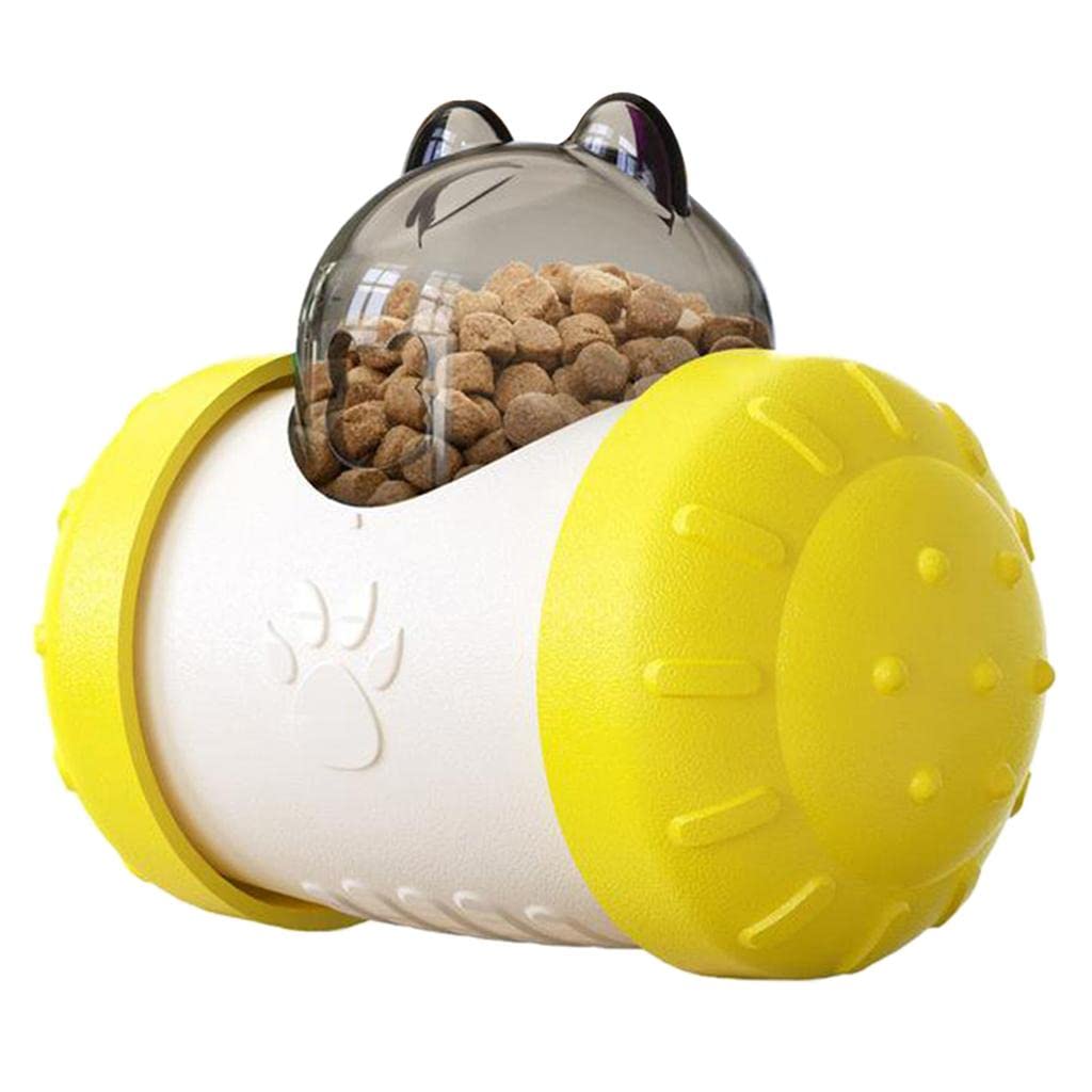 Distributeur de Croquettes pour Chien - BrainChase™ - Jaune - Mon Univers Animalier